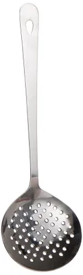 Schaumlöffel aus Edelstahl, 11 x 5 x 2 cm, silber