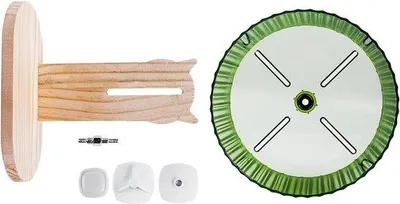 Produktbild von Oranger Laufrad 21 cm mit Holzbasis