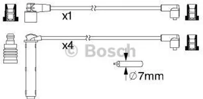 Produktbild von Bosch Zündleitungssatz  0 986 357 223