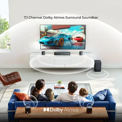 Immagine prodotto di Soundbar - 7.1 canali - Soundbar per TV - Sistema audio surround - con subwoofer - Dolby Atmos
