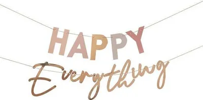 Produktbild von Happy Everthing Girlande pastell-gold 1,5m