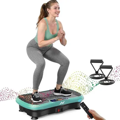 Produktbild von Vibrationsplatte , Rüttelplatte Sport für Zuhause,Vibration Plate mit 120 Stufen und 5 Modi, 150 kg Belastbar, mit Bluetooth, für Ganzkörpertraining, Abnehmen, Fettverbrennung