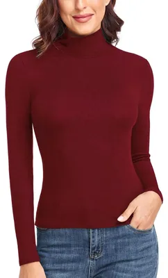 Produktbild von Damen Rollkragen Shirt mit langen Ärmeln