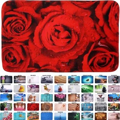 Produktbild von SANILO® Kúpeľňová predložka ruže 50 x 80 cm