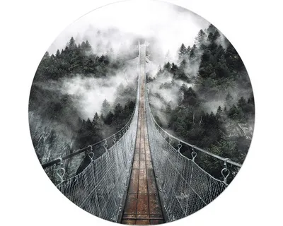 Produktbild von Glasbild Suspension Bridge GLR150 Ø 20 cm