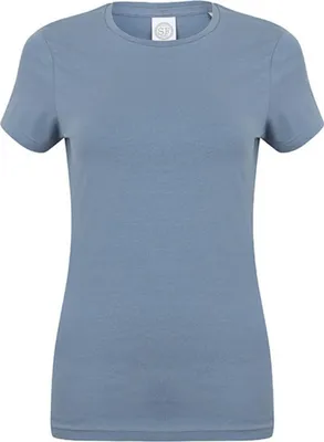 Produktbild von SF Women SK121 | Damen Feel Good Stretch T / weiches Tragegefühl - Farbe: Stone Blue - Größe: XL