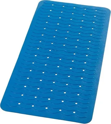 Immagine prodotto di Tappeto da bagno PLAYA 38x80cm antiscivolo, gomma, blu