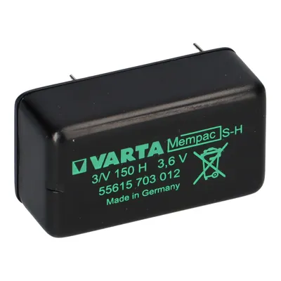 Image de Varta Mempac 3/V150H - 3.6V / 150mAh Print 2/2 ++/-- VKB 55615 703 012