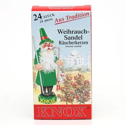 Produktbild von KNOX - 10er Set Räucherkerzen Räucherkegel Gr. M - Weihrauch-Sandel