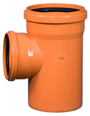 Produktbild von PVC-Abzweigrohr Osma KGEA 87°, DN 250 x 200, orange