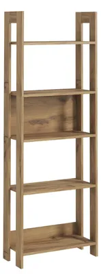 Produktbild von Holz Bücherregal "Country" - 64 x 30 x 180 cm - Braun