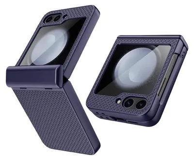 Produktbild von Schutzhülle für Samsung Galaxy Z Flip 6, stoßfeste Schutzhülle mit Schutz für das Scharnier, blau