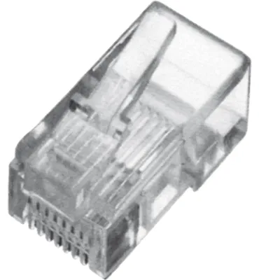 Produktbild von Digitus Modularstecker für Flachkabel, RJ-45 8P8C, 1,5 A, -40 - 80 °C, 10 x 15 x 25 mm, 10 mm, 15 mm
