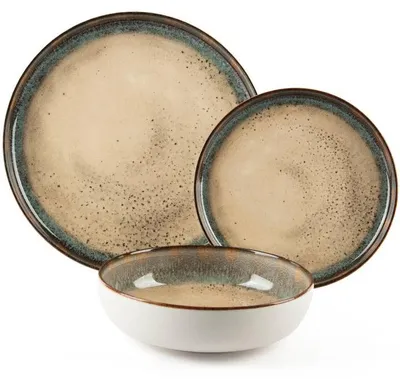 Zdjęcie produktu dla Zestaw naczyń Excelsa 12-częściowy Zeus ceramiczny kolorowy