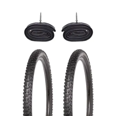 Produktbild von 2x 27.5 Zoll Reifen Kenda 27.5x2.40 Zoll mit Schläuchen mit Franz. Ventilen