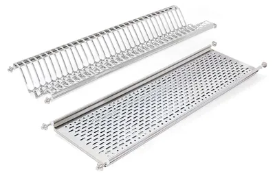 Zdjęcie produktu dla Emuca Stojak na talerze do szafek wysokich, moduł 900 mm, Stal nierdzewna