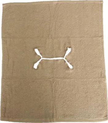 Produktbild von Handtuch mit Nasenschlitz für Massageliege 1 Stück Sand