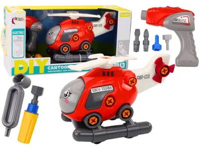 Immagine prodotto di Elicottero fai da te a cartoni animati rosso