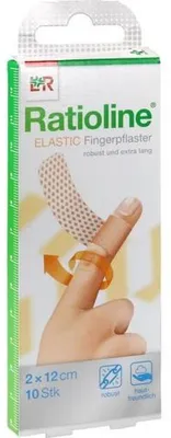 Productafbeelding van Ratioline elastische verbanden, 2 x 12 cm, vingerverband, 10 stuks. Wondpleisters