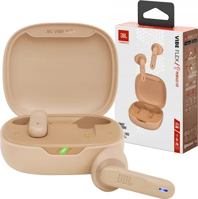 Produktbild von JBL Vibe Flex Bluetooth-Kopfhörer Beige