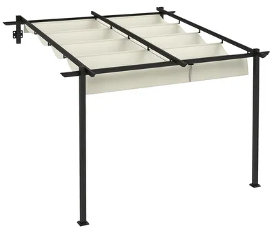 Zdjęcie produktu dla Outsunny altana ok. 3 x 3 m pergola Wiatroodporna osłona patio do ogrodu
