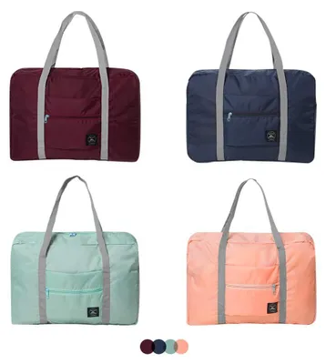 Image de Sac de voyage pliable, étanche, lot de 4, dimensions 48 x 32 x 16 cm, idéal pour les vacances