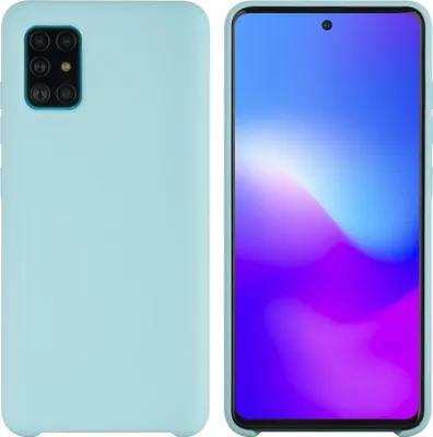 Produktbild von Samsung Galaxy A71 Light Blue Back cover case - Silicone