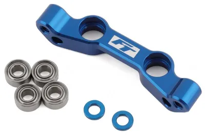 Imagen del producto de RC10B6.4, conector de dirección de aluminio, color azul
