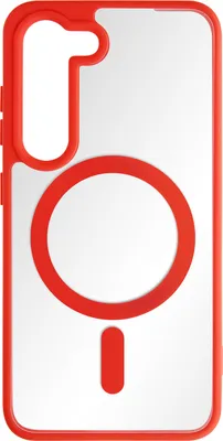 Produktbild von Avizar, MagSafe Hülle mit Silikonrand für Samsung Galaxy S23 Plus, Rot