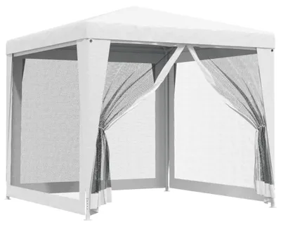 Immagine prodotto di vidaXL Tenda per feste con 4 pareti laterali in rete 2,5 x 2,5 m Bianco
