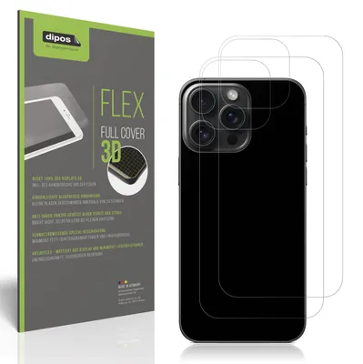 Produktbild von 2x dipos FlexAR Apple iPhone 15 Pro Max Rückseite