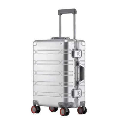 Produktbild von Aluminium Reisekoffer Trolley 77 cm silber bei Bowatex