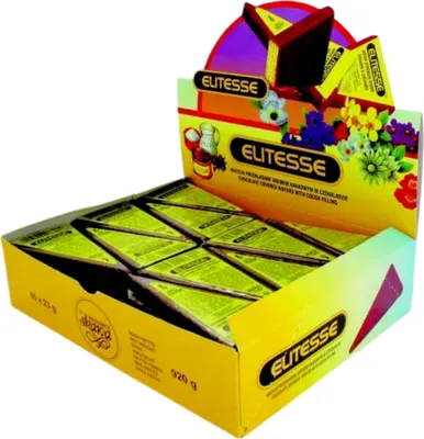 Produktbild von Wafel Elitesse z kremem o smaku trzech czekolad 23 g