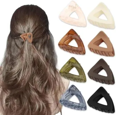 Produktbild von 8 Haarspangen für Damen, rutschfeste Klauenclips als Haarstyling-Zubehör für dünnes und dickes Haar