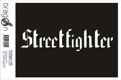 Produktbild von Aufkleber / Autoaufkleber - JDM / Die cut / Auto / OEM - Streetfighter - 210x50 mm schwarz - Heckscheibe / Heckscheibenaufkleber