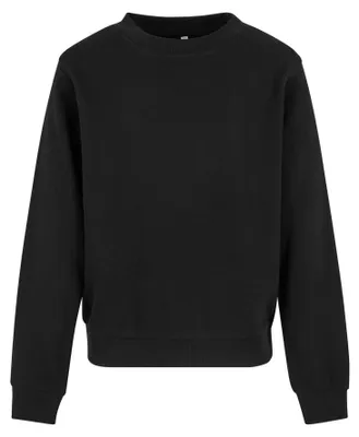 Produktbild von Urban Classics - Sweatshirt Rundhalsausschnitt für Mädchen TN1313 (116) (Schwarz)