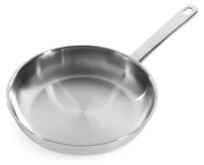 Produktbild von Bratpfanne Pfanne Edelstahlpfanne - 24 cm - Edelstahl 18/10 - Induktion - Ofenfest bis 220 °C