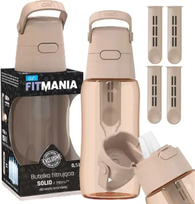 Produktbild von Dafi Solid Filterflasche 4 Filter Cappuccino