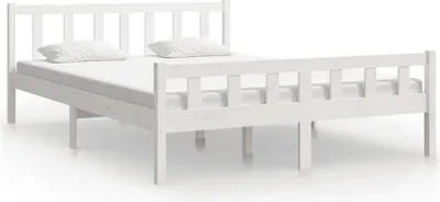 Obrázek produktu pro vidaXL Postel z masivu bílá 150x200 cm