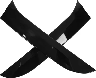 Productafbeelding van 1 set linker en rechter glanzend zwarte achterruitspoilers, auto-accessoire voor modificatie, vervanging voor MK6 Variant/Wagon, modeljaren 2008-2013