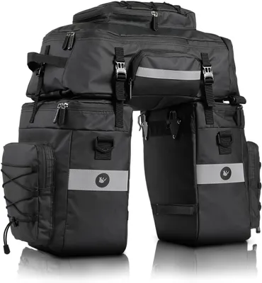 Imagen del producto de Bolsa para bicicleta 3 en 1, impermeable, de 75 litros, multifuncional para el uso diario