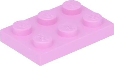 Obrázok produktu pre Lego® 2x3 dosky 3021 - 50 kusov svetlo ružová