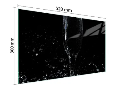 Obrázek produktu pro Skleněné Krájecí Prkénko 52X30 Víno