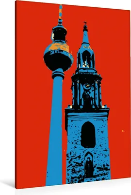 Produktbild von Calvendo Textil-Leinwand 80 cm x 120 cm hoch Ein Motiv aus dem Kalender BERLIN POP-ART, Sock Reinhard; 7379464