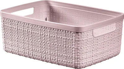 Produktbild von Curver Jute-Aufbewahrungskorb S 5l Rose Dawn | 3 Stück
