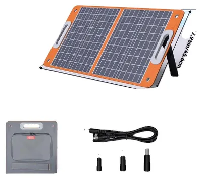 Image de Chargeur solaire, puissance de sortie 60 W, portable et polyvalent, TSP18V60W