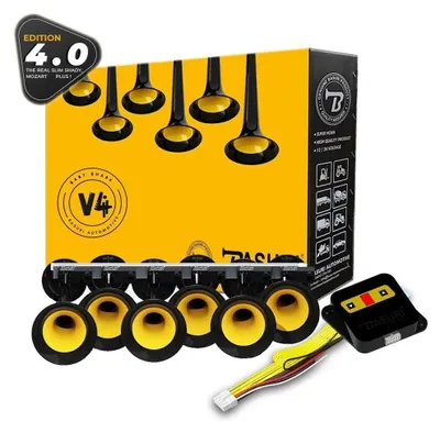 Obrázok produktu pre Supervýkonná hudobná húkačka BABY SHARK AXEL F a ďalších 18 melódií, 12 V – 24 V, +130 dB, pre osobné autá, nákladné autá, traktory, ťahače s návesom (