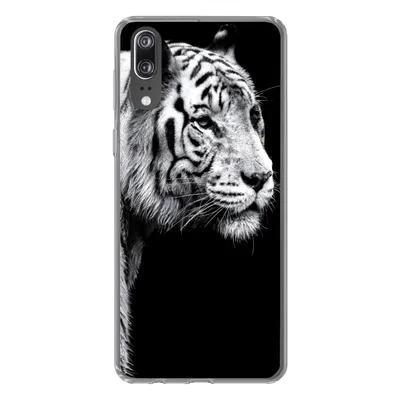 Produktbild von MuchoWow® Handyhülle Schutzhülle Hülle für Huawei P20 Tiger - Wilde Tiere - Licht Silikon Softcase Handy Hülle - Hardcover
