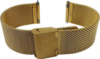 Produktbild von Lotus Uhrenarmband 20mm gelbgoldfarben Milanaise Edelstahl L50003/1