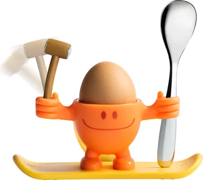 Image de WMF Eierbecher McEgg mit Löffel, Orange 3201000342 4000530635334